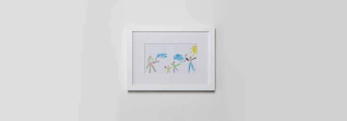 Frame childrens drawings