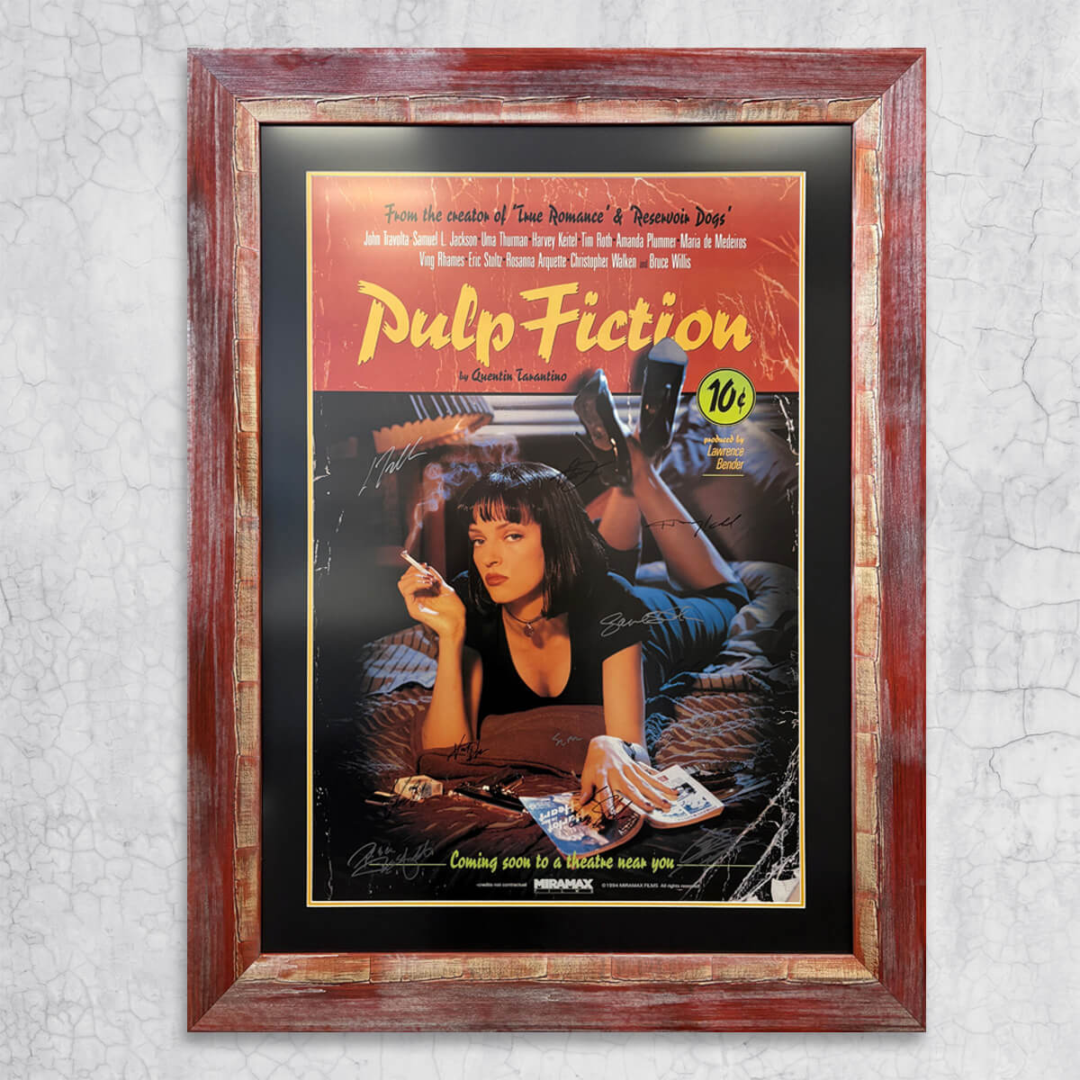 signed movie cinema poster framing