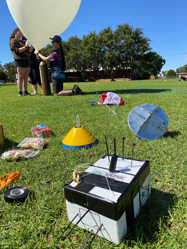 Space balloon launch, Nyngan